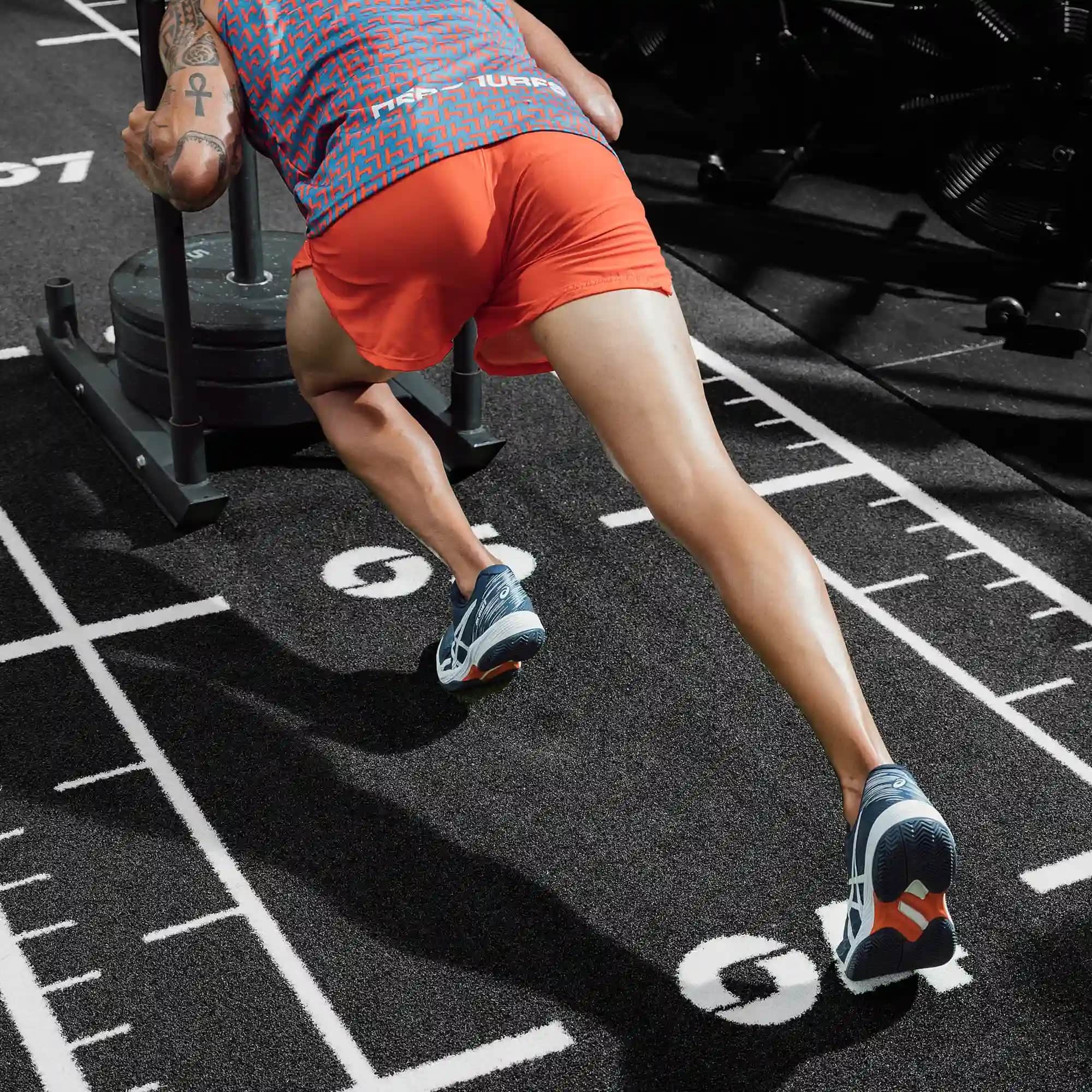 Sprint track per palestra in erba sintetica ad alta densità